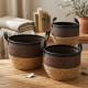 Straw Basket Set 3 Pcs